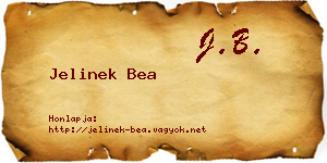 Jelinek Bea névjegykártya